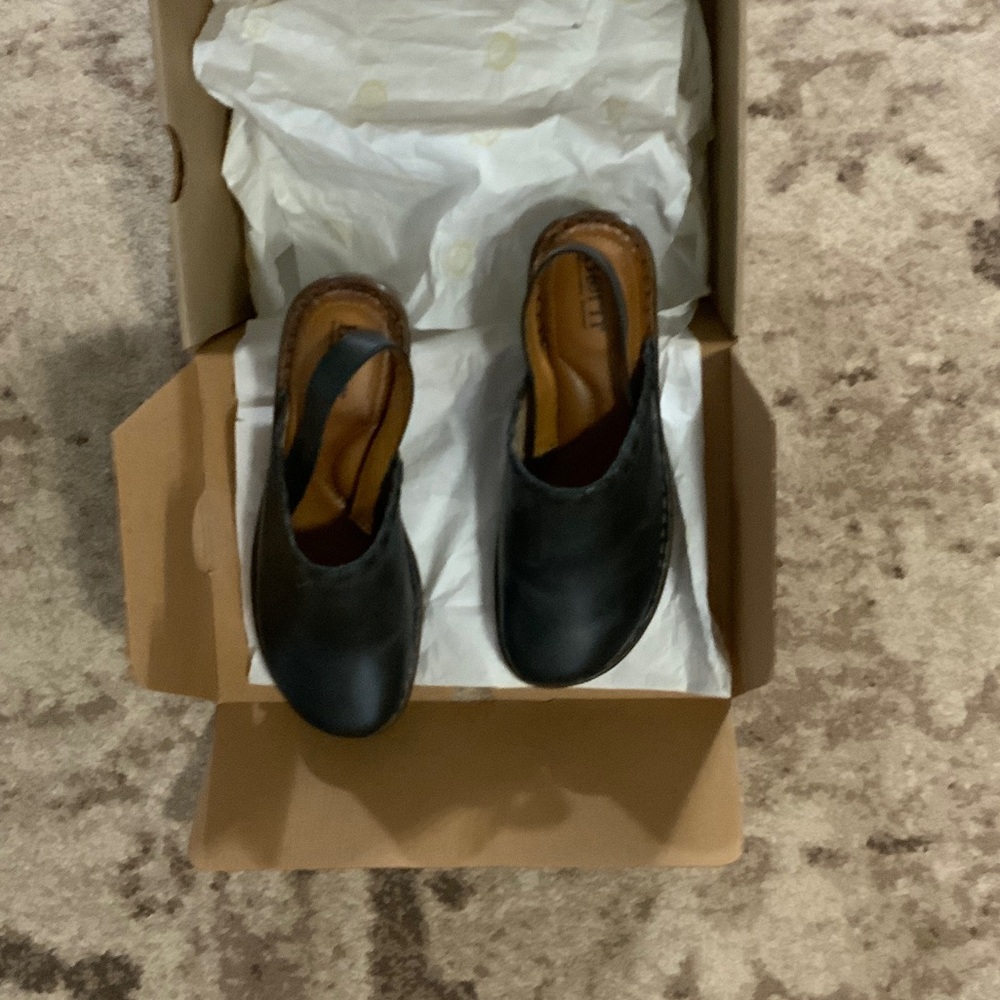 Born Black Leather Loafers
